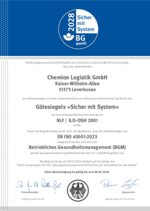 Gütesiegel "Sicher mit System"